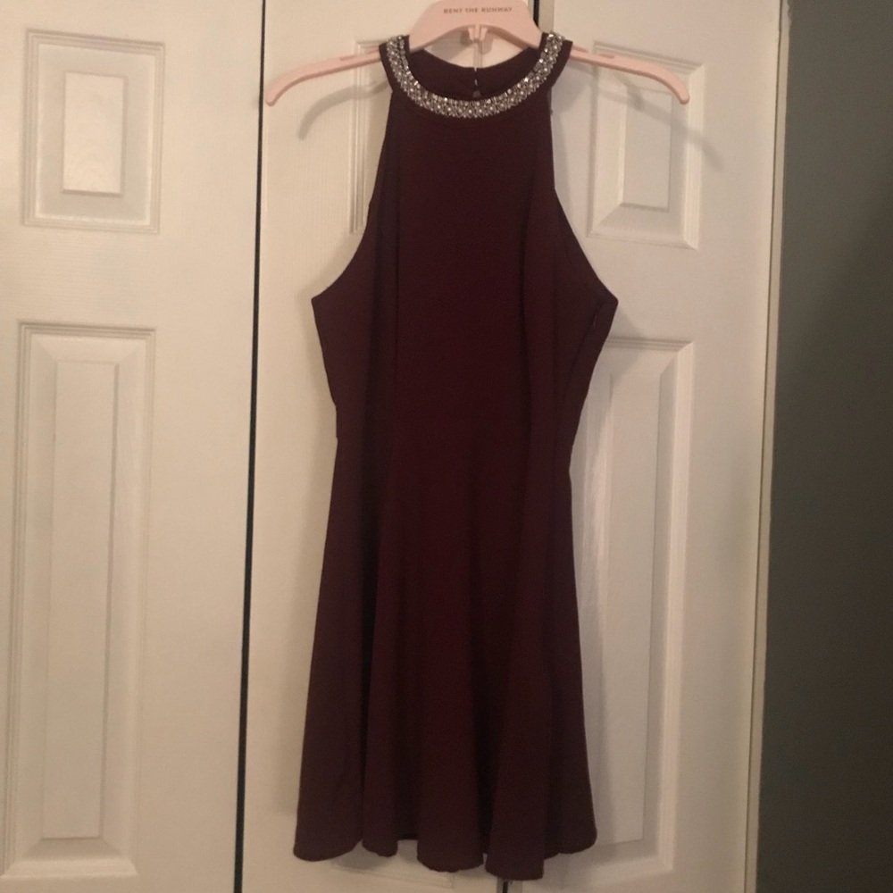 Small burgundy dress